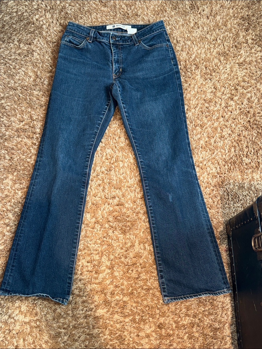 Gap Women's Dark Blue Bootcut Jeans — Classic Stretch Denim